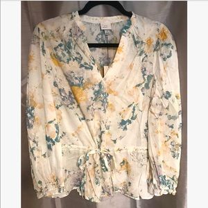 A New Day. Cream Floral Top